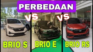 PERBEDAAN BRIO SATYA S VS BRIO SATYA E VS BRIO RS 2023 [upl. by Hake]