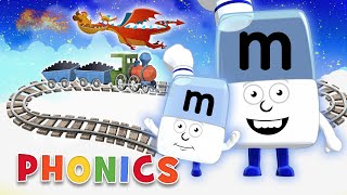 Phonics  Learn to Read  The Letter M  Journey Through the Alphabet  Alphablocks [upl. by Asinla334]