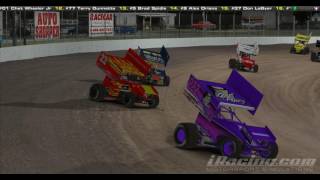 JSRL Southern Extreme Sprint Car Series A Main  USA Speedway [upl. by Oznole]