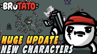 Four NEW Characters MORE Items PLUS 4 Player Local Coop  Brotato [upl. by Baynebridge]