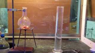 nitric acid and copper demo [upl. by Llehsram572]