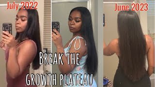 FINALLY break the hair growth plateau natural sister 7 easy amp cheap steps [upl. by Nwahsyt]