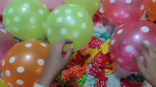 FUN COLORFUL BALLOON POPPING satisfying asmr balloonpop fun balloon popping colour sounds [upl. by Llertrac113]