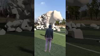 The moscot palace on football fieldvfxshorts vfx viralvideo viralshorts shorts [upl. by Cheri]