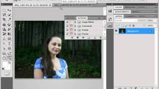 Photoshop CS5 Tutorial Actions amp the Actions Panel Adobe Training Lesson 171 [upl. by Neveda]