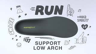 Superfeet® Run Support Low Arch Insoles [upl. by Alyakcim]