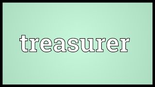 Treasurer Meaning [upl. by Ploch]