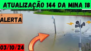 Atualização 144 da mina 18 da Braskem no Mutange  Maceió  Alagoas Brasil  visto de cima em 4K [upl. by Ttirrej]