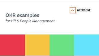 OKR example for HR [upl. by Tutto]