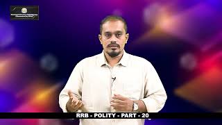 KALVI TV  RRB  POLITY  PART  20  Mr NAGA SUNDARAM [upl. by Niklaus246]