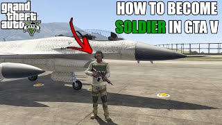 How To Join Military In GTA 5  Enter Area 51 Without Gaining Wanted Level [upl. by Hcirdla]