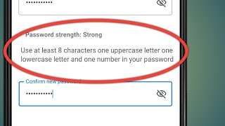 Use At Least 8 Characters One Uppercase Letter One Lowercase Letter And One Number In Your Password [upl. by Airtal]