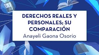 Derechos Reales y Personales Su Comparación [upl. by Nanon]