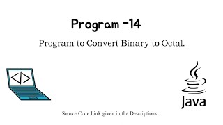 14  Program to Convert Binary to Octal  JAVA  Java Programing Questions [upl. by Thynne94]