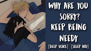 ASMR Boyfriend helps you sleep after a long day of work ❤️ SleepAid Boyfriend Cuddling [upl. by Odraude977]