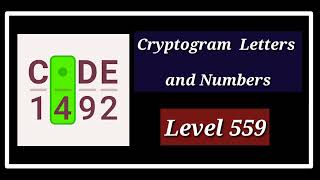 Cryptogram Level 559 Solution Walkthrough [upl. by Ellenehs]