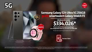 Estrena Samsung Galaxy S24 Ultra 5G 256GB a cuotas en Claro [upl. by Carolyne84]