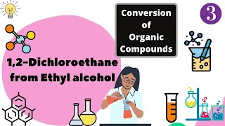 Conversion 12Dichloroethane from Ethyl alcohol [upl. by Bess]