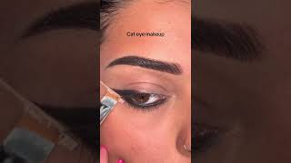 Cat eye makeup makeup makeuptutorial eyemakeup easymakeup smokeyeye shorts makeupshorts [upl. by Dnaltiak]