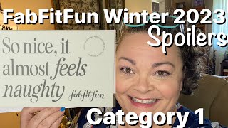 FabFitFun Spoilers  Winter 2023  Category 1  20 off [upl. by Lliw]