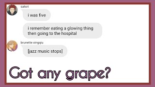 got any grape  big chat chaos  haikyuu texts [upl. by Ladnik]