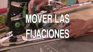 Cómo mover las fijaciones de esquí [upl. by Akkire]