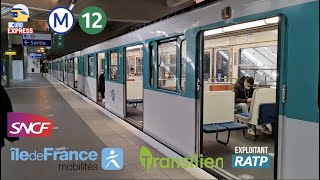 RATPMetro Ligne  12 Paris  Euro Express [upl. by Aedni]