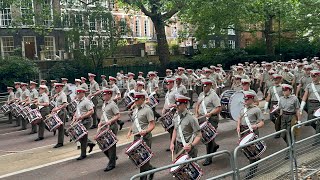 The Massed Bands of HM Royal Marines Beating Retreat Rehearsal 2024 [upl. by Sisto]