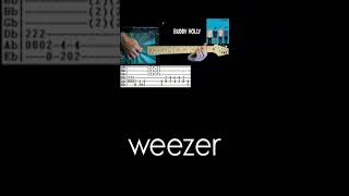 Weezer Buddy Holly Guitar Tab Cover [upl. by Petras]