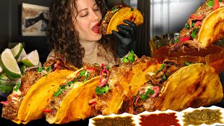 JUICIEST BIRRIA QUESO TACOS AND CONSOME MEXICAN TACO MUKBANG  CRUNCHY EATING SOUNDS  ASMR FOOD [upl. by Dylane603]