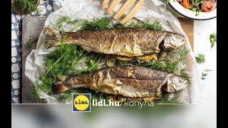 Mautner Zsófi  Egészben sült pisztráng  Lidl Konyha [upl. by Ahcsat12]