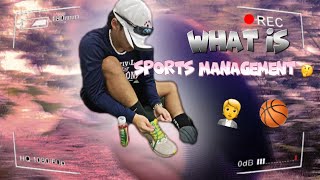 WHAT IS SPORTS MANAGEMENT short video [upl. by Nayr314]