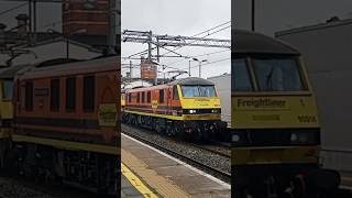 90014  90044 pass through Harrow and Wealdstone from Garston FLT to Felixstowe North FLT 6724 [upl. by Gannie986]