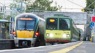 Irish Rail 22000  8520 class Trains at Portmarmock Station Co Dublin [upl. by Boehike384]