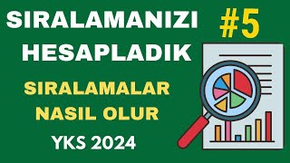 NETLERİNİZİ Yazın Sıralamanızı HESAPLAYALIM  YKS 2024 Sıralama Tahmin Sıralamalar Nasıl Olur [upl. by Drofnelg]