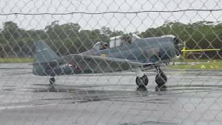 T6 Texan in Caloundra Aerodrome [upl. by Rebecca]