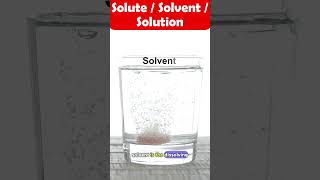 What is Solute Solvent amp Solution shorts mixtures [upl. by Tench256]