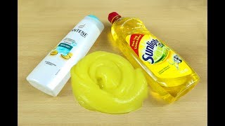 Dish Soap Shampoo and Salt Slime  No Glue No Borax No Liquid Starch Slime [upl. by Haskel]