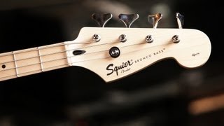 Fender Bronco Bass Guitar Basics  Guitar Setup [upl. by Breger]