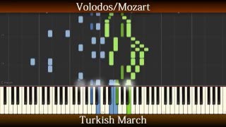 VolodosMozart  Turkish March  Synthesia [upl. by Repsag]