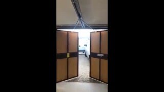 Inside View of a Garador Timber Hinged Doors with An Automated Hormann Uk Promatic Operator [upl. by Zilber]