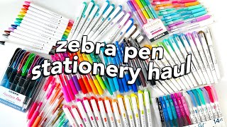 Zebra Pen Stationery Haul [upl. by Vivien]