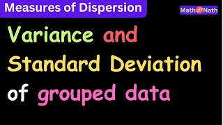 Variance and Standard Deviation of Grouped Data  Variance  Standard Deviation  Statistics [upl. by Cogn692]