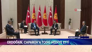 ERDOĞAN CAPAROVA TOGG HEDİYE ETTİ [upl. by Hairem]