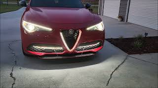 2022 ALFA ROMEO STELVIO MONZA EXHAUST COLD START [upl. by Washburn984]