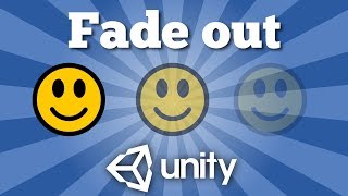 How to fade out or fade in a game object with coroutine in Unity game  Unity 2D tutorial [upl. by Gustavus]