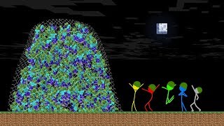 Stickman VS Minecraft Zombie Apocalypse Trap School  AVM Shorts Animation [upl. by Jeremiah]