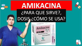 Amikacina inyectable para que sirve dosis y como se usa Infecciones bacterianas [upl. by Basilius]