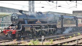 45231 The Sherwood Forester with The Settle amp Carlisle Fellsman at Carlisle on 7th June 2023 [upl. by Ardnoel]