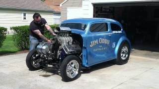 392 HEMI AAGS GASSER break in Start up ODDY AUSTIN ADRL NHRA IHRA Rodders Journal 56 [upl. by Pappas]